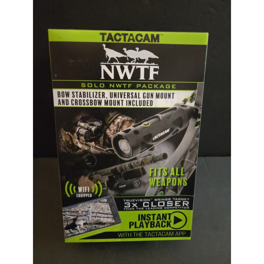 Tactacam Solo NWTF Package Hunting Action Camera Wi-Fi 1080p Brand New Sealed 3X